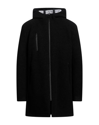 Ciesse Piumini Man Coat Black Size 44 Cotton, Acrylic, Polyester, Wool