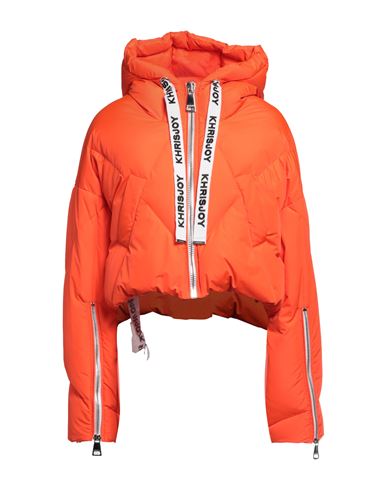 Khrisjoy Woman Down Jacket Orange Size 00 Polyester