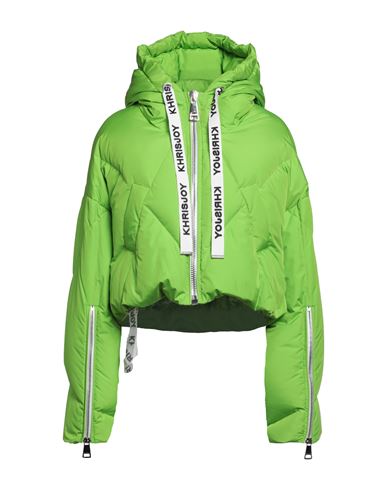 Khrisjoy Woman Down Jacket Green Size 00 Polyester