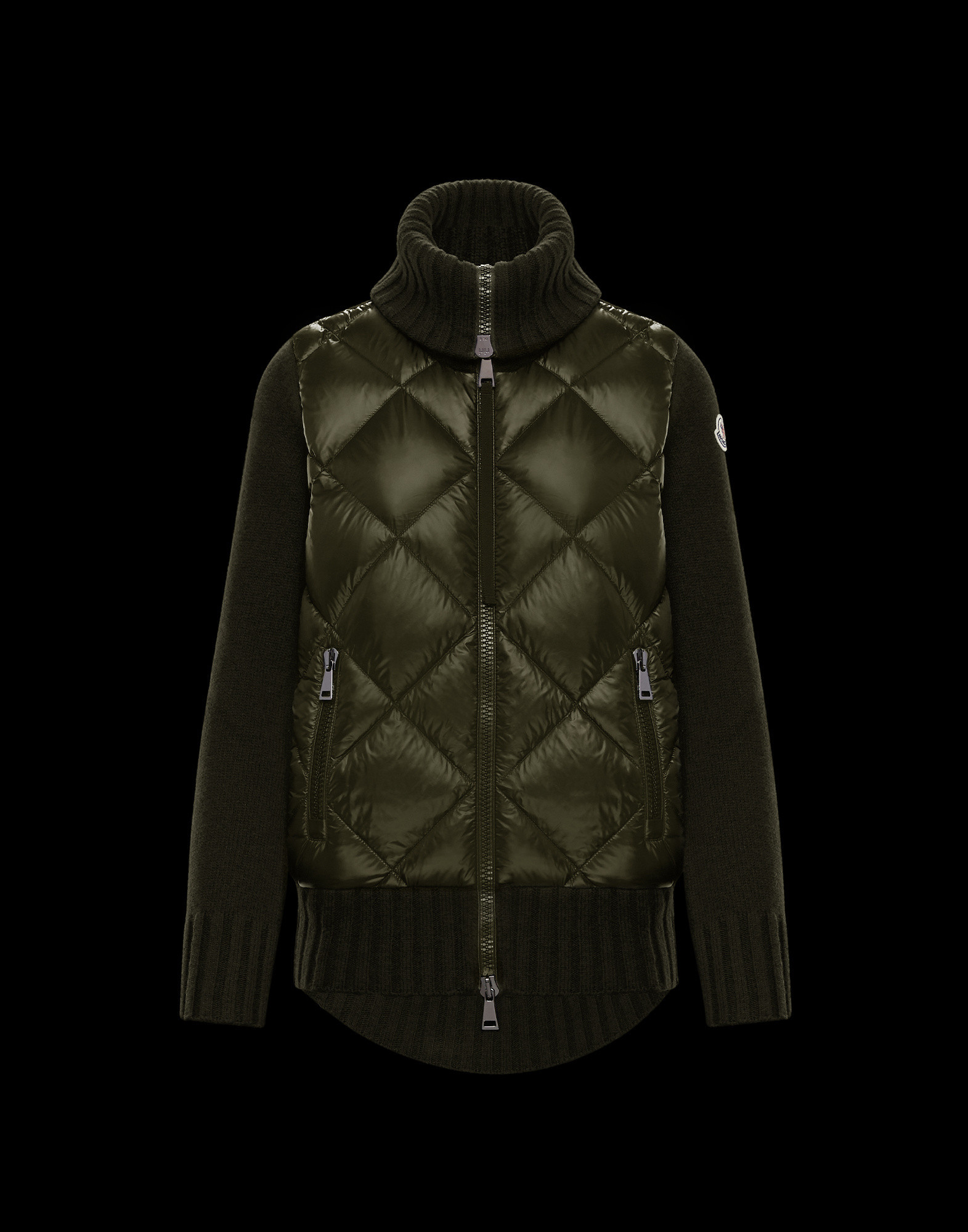 moncler quilted cardigan jacket