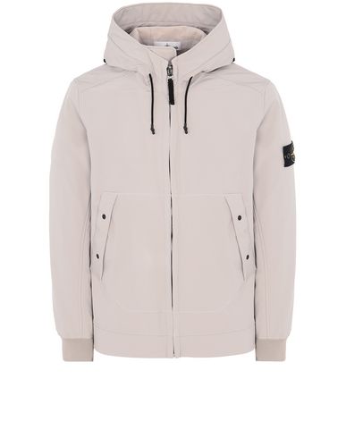 stone island softshell hooded lightweight jacket