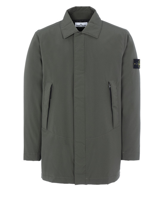 Mid-length jacket Man 41727 SOFT SHELL-R WITH PRIMALOFT® INSULATION Front STONE ISLAND
