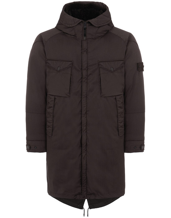 Куртка средней длины Для Мужчин 716F2 STRETCH WOOL NYLON-TC DOWN_GHOST PIECE Front STONE ISLAND