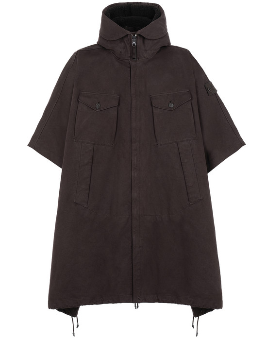 Пончо Для Мужчин 717F1 RASO GOMMATO DOUBLE_GHOST PIECE Front STONE ISLAND