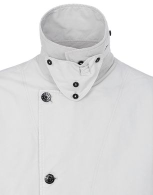 Stone island best sale white coat