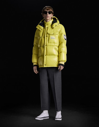 yellow moncler jacket