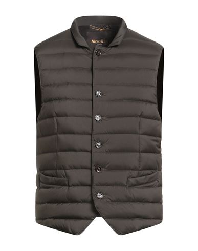 Moorer Man Vest Dark Brown Size 42 Polyamide, Polyurethane In Brown