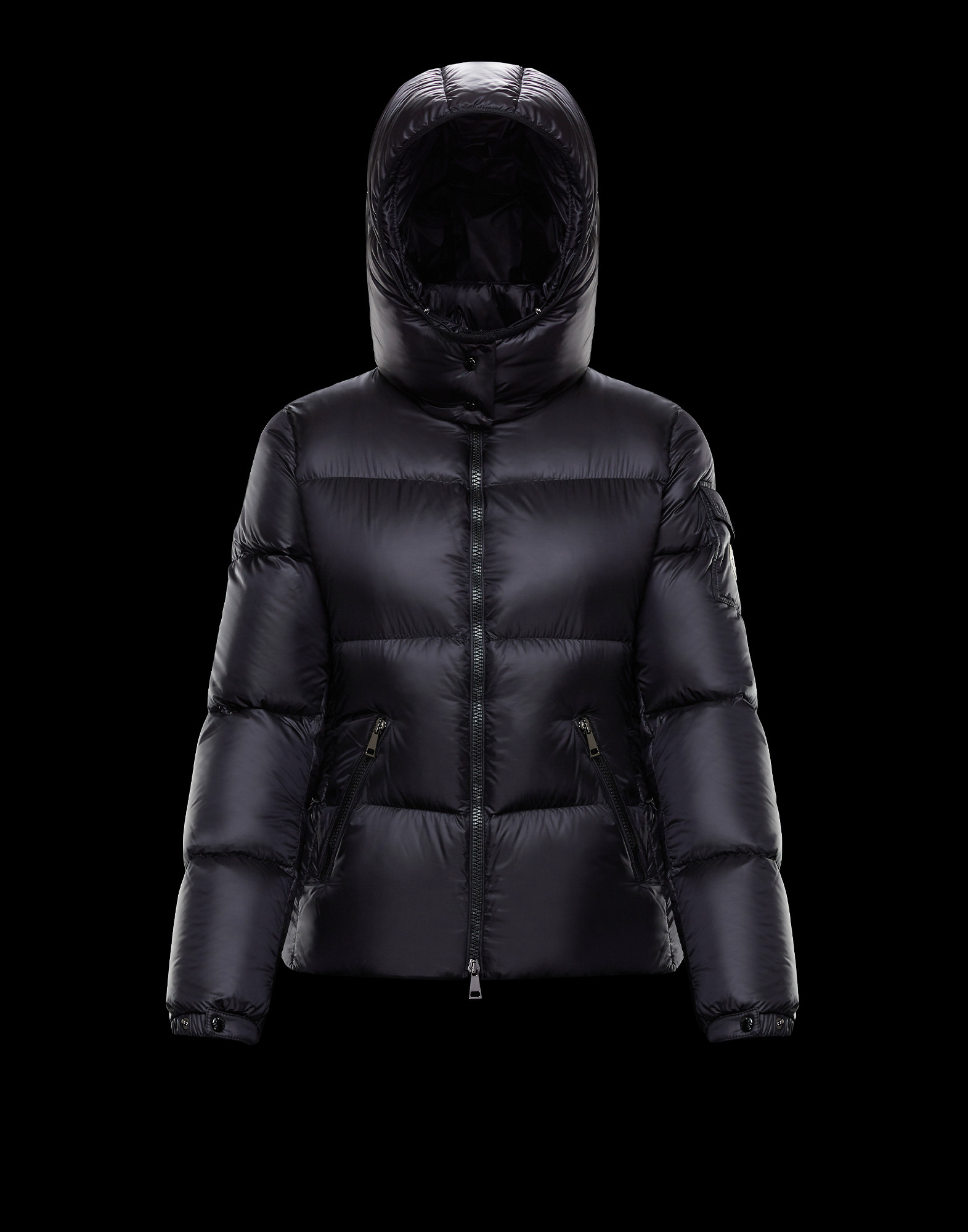 moncler short black jacket
