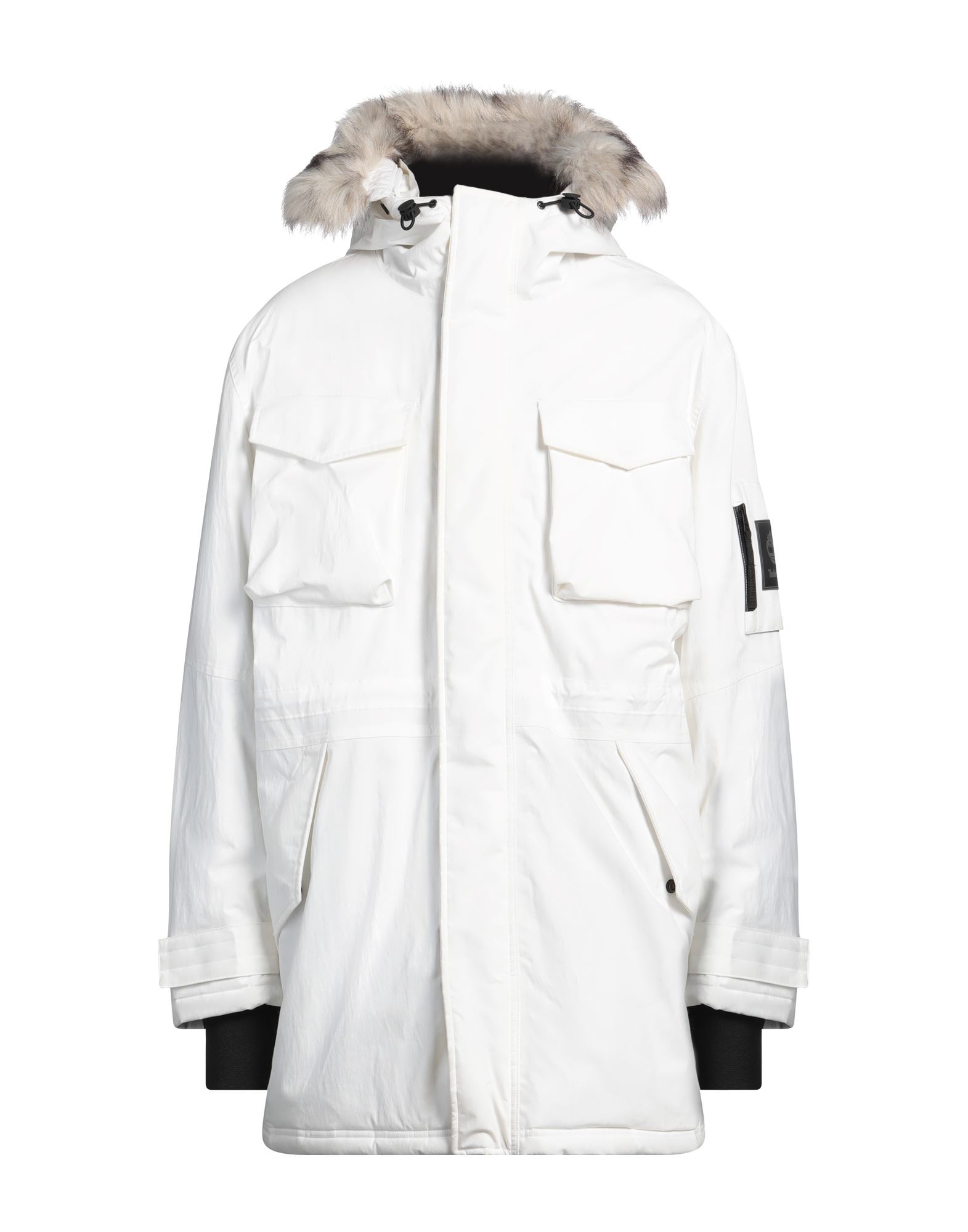 《セール開催中》TIMBERLAND メンズ コート ホワイト XXL コットン 67% / ナイロン 33% / アクリル / アクリル系 / ポリエステル
