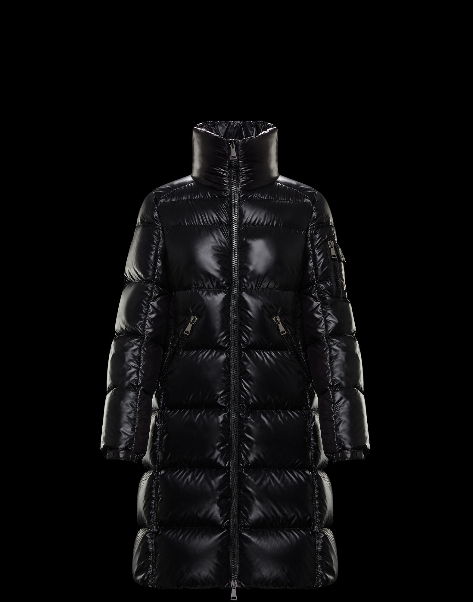 moncler moyadons shiny quilted jacket