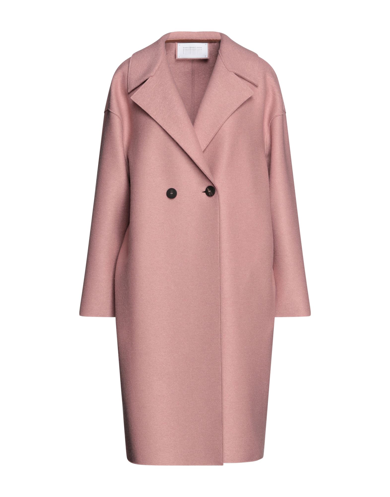 Harris Wharf London Coats In Pastel Pink