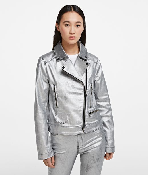 Image of Silver Denim Jacket