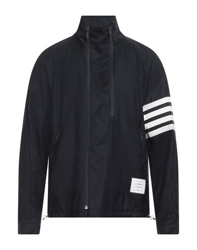 THOM BROWNE THOM BROWNE MAN JACKET NAVY SIZE 1 WOOL, POLYESTER, COTTON 