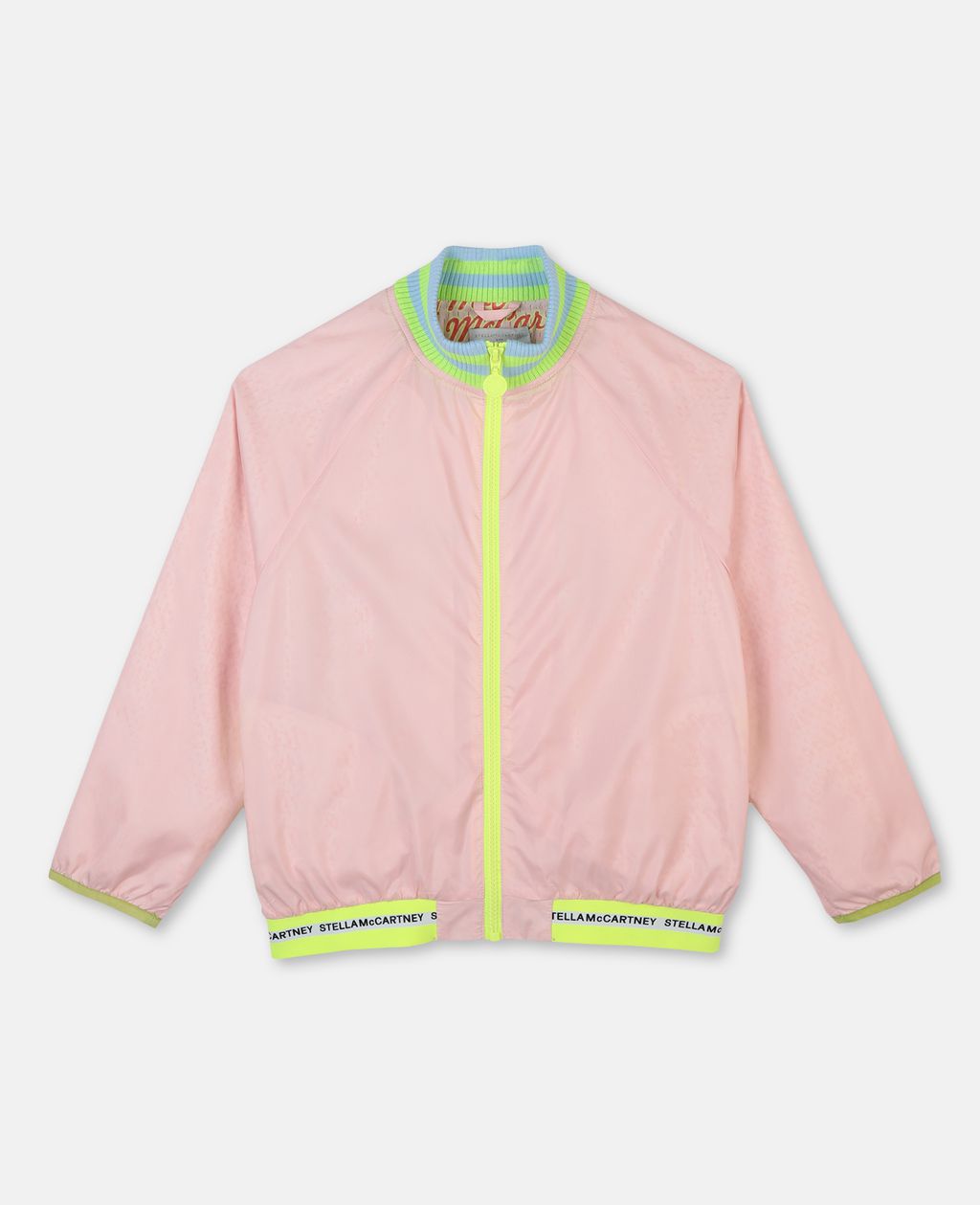 Shop Stella Mccartney Kids Dusty Rose Logo Active Jacket