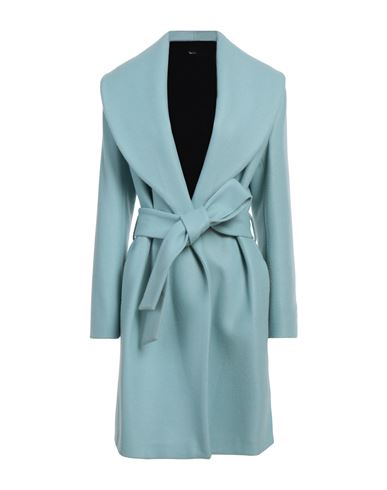 Hanita Woman Coat Sky Blue Size 8 Polyester, Acrylic, Wool