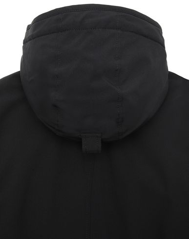 stone island soft shell hooded jacket