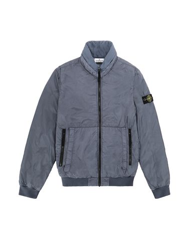 STONE ISLAND TEEN 40833 GARMENT DYED CRINKLE REPS NY - PRIMALOFT Jacket Man Avio Blue EUR 451