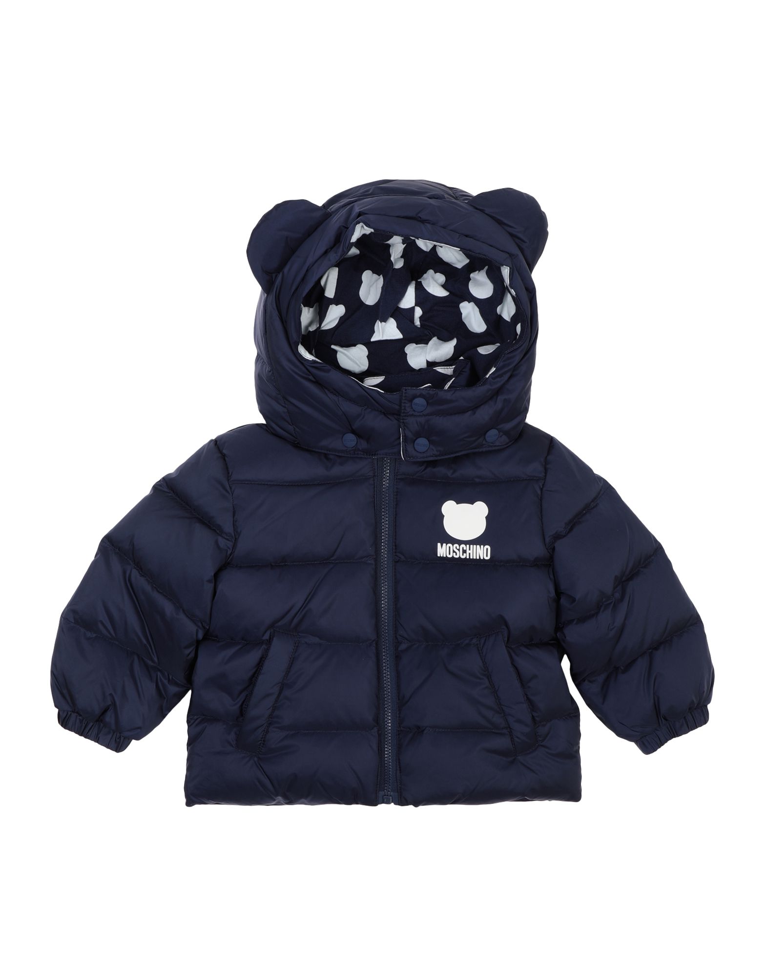 Moschino Baby Down Jackets In Blue
