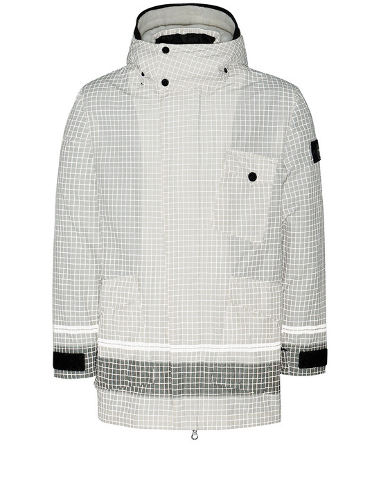 Jacket Man 43499 REFLECTIVE RIPSTOP CHINÉ_DETACHABLE LINING Front STONE ISLAND
