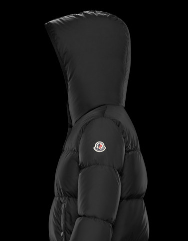 moncler burgaux hooded down coat