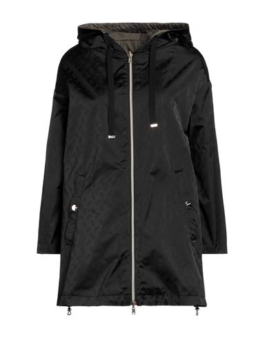 Herno Woman Jacket Black Size 2 Polyamide, Polyester, Cotton, Acetate