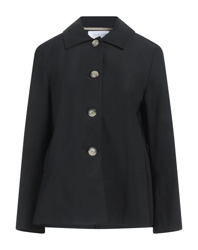 Harris Wharf London Woman Overcoat Black Size 6 Polyester