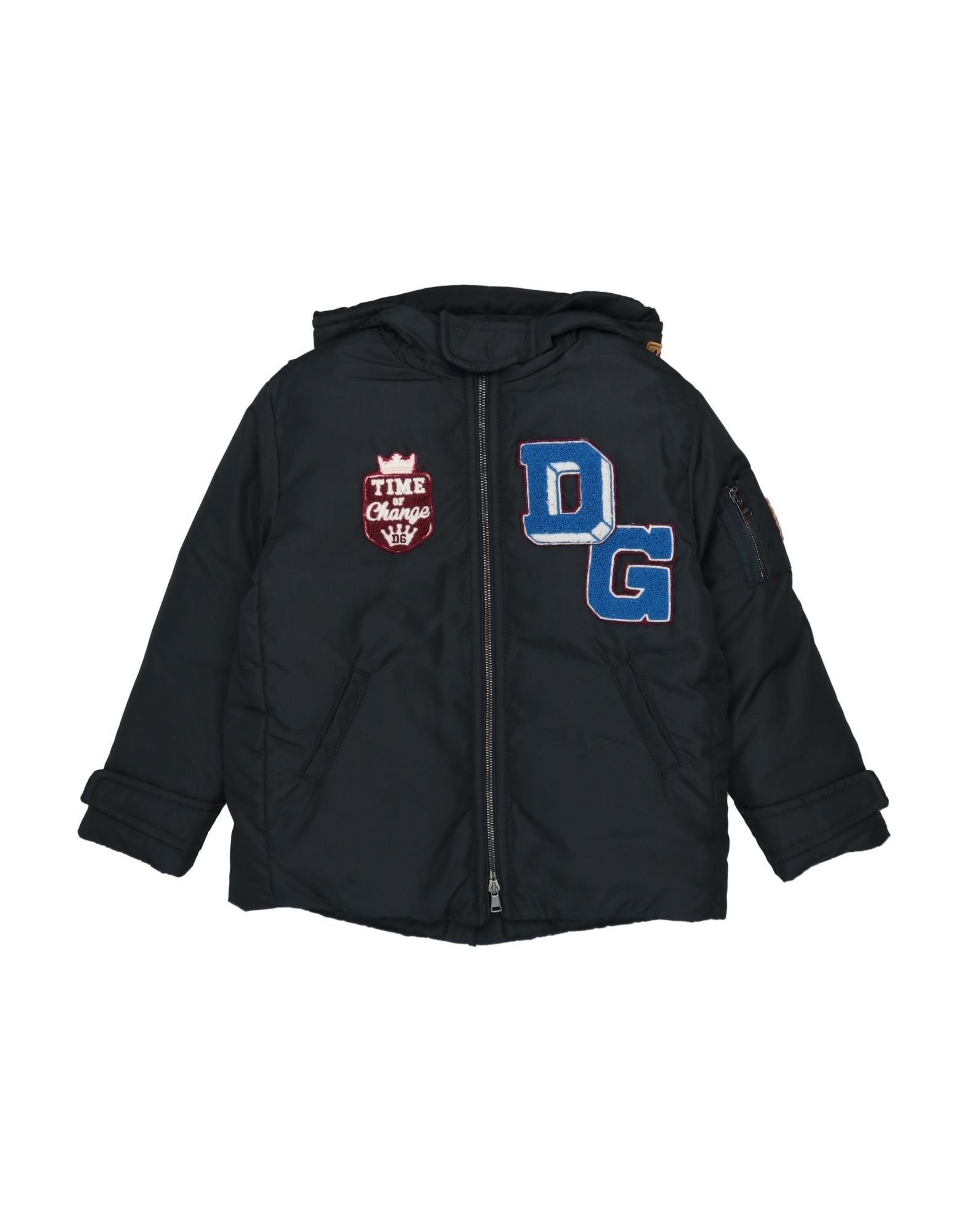 Dolce & Gabbana Kids' Down Jackets In Blue