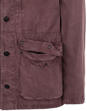 Stone Island Burgundy Patch Coat