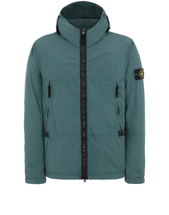 blue stone island windbreaker