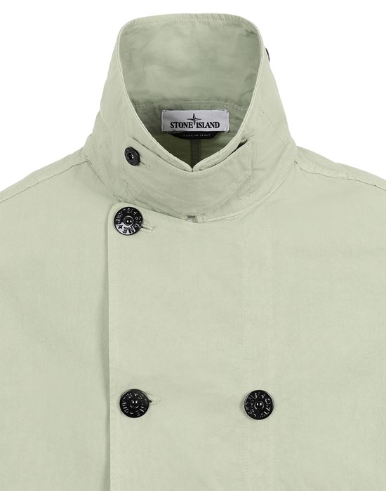 Stone island coat on sale white