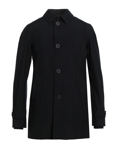 Shop Herno Man Overcoat & Trench Coat Black Size 40 Polyester, Polyamide, Elastane