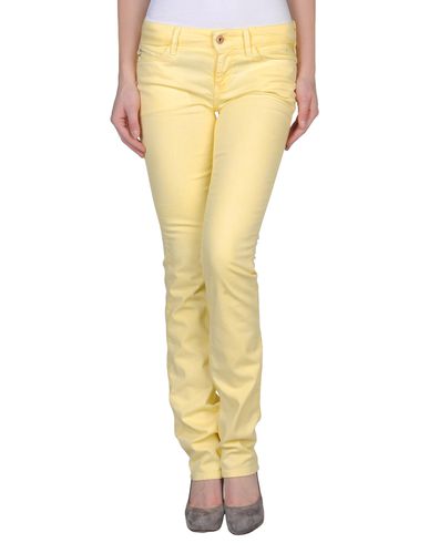 Replay Woman Jeans Yellow Size 29w-34l Cotton, Elastane