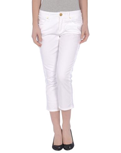 Woman Jeans White Size 12 Cotton, Elastane