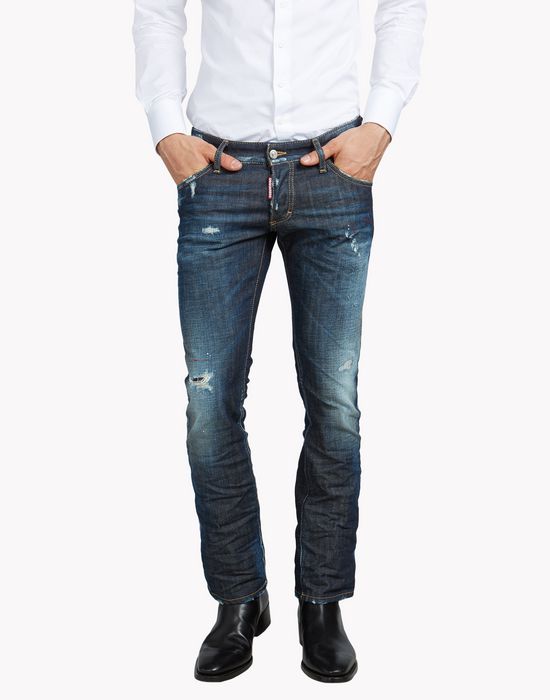 Dsquared2 Sexy Crop Boot Cut Jeans - 5 Pockets for Men | Official Store