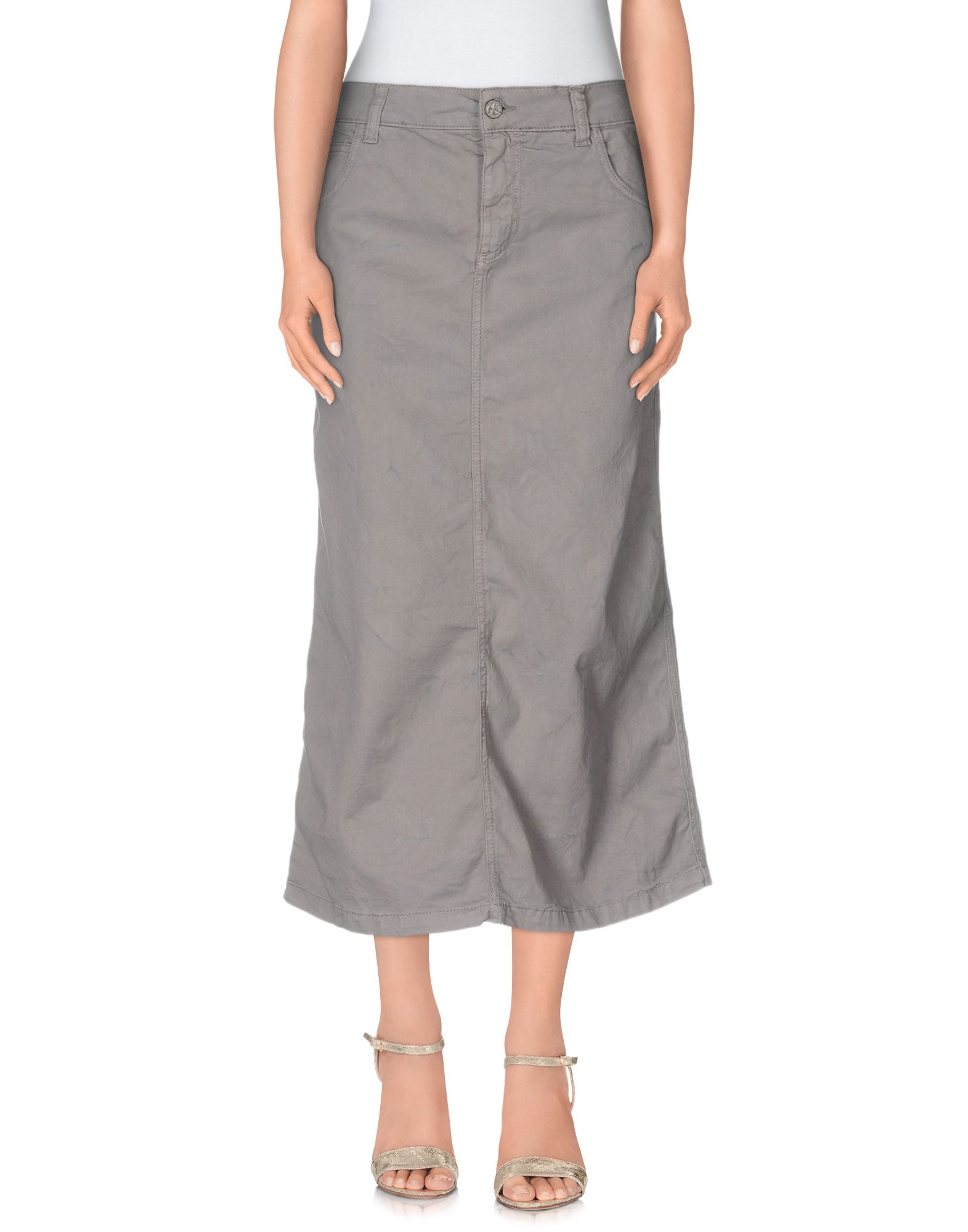 manila grace 3/4 length skirts in grey | modesens