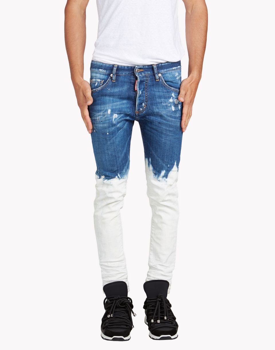 Dsquared2 Skinny Deep Dip Jeans, 5 Pockets Men - Dsquared2 Online Store