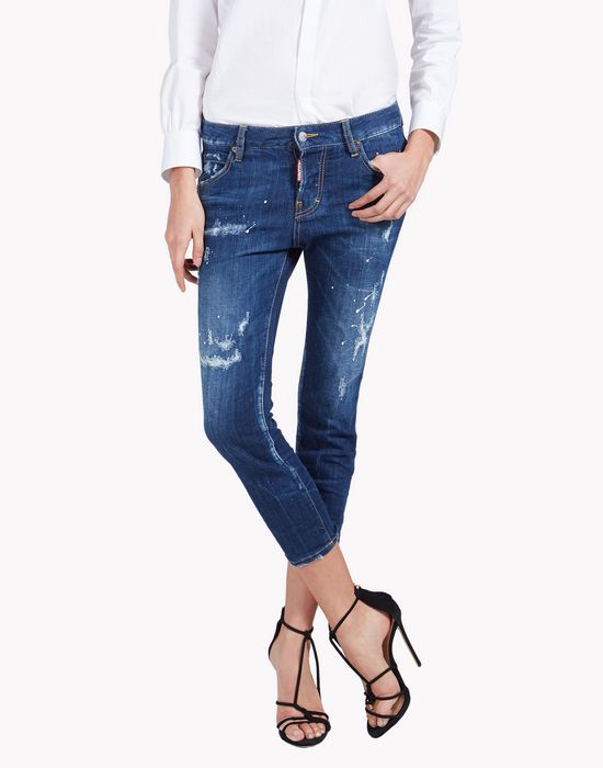 Dsquared2 Cool Girl Cropped Jeans - 5 Pockets for Women | Official Store