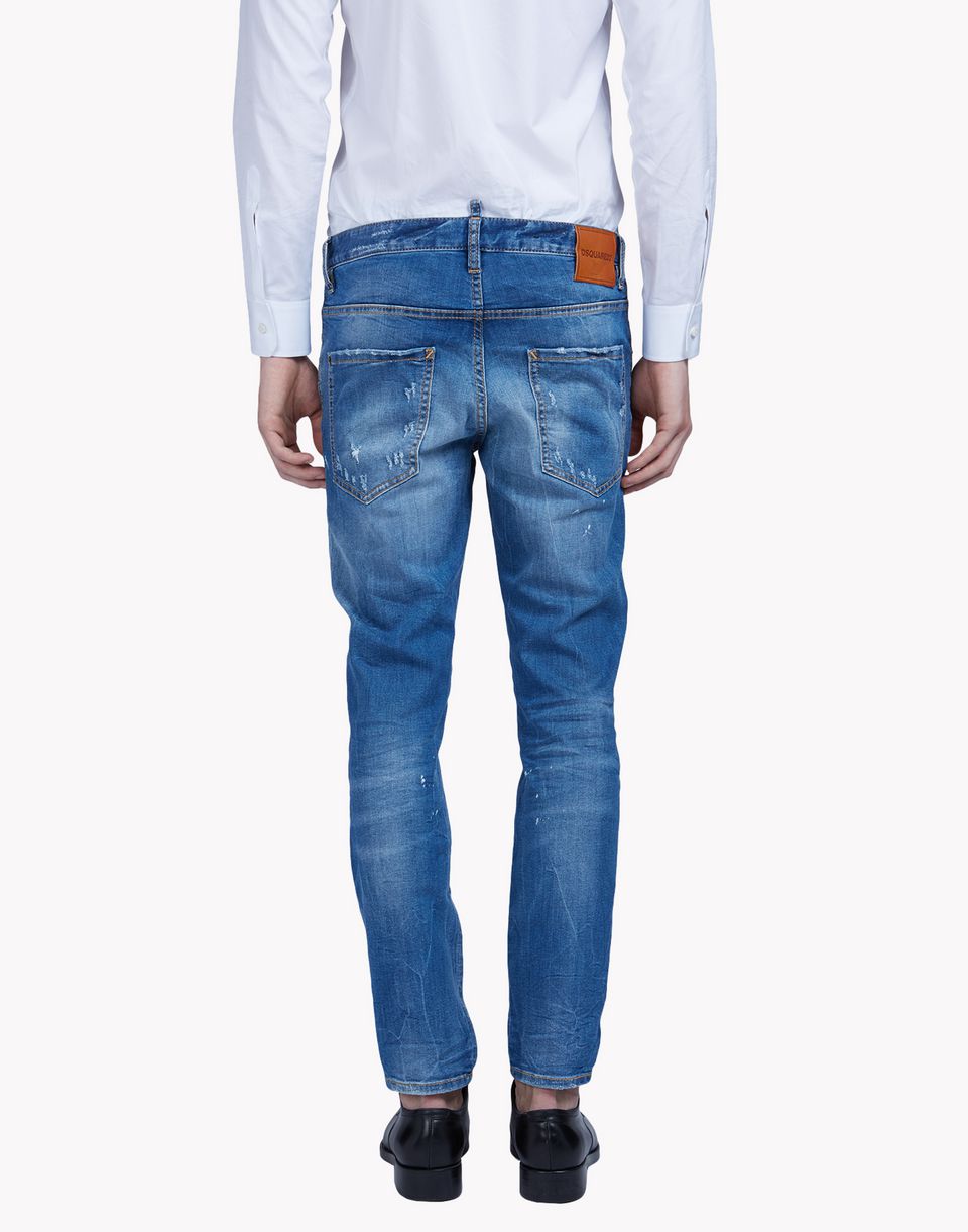 Dsquared2 Patched Pin Jeans, 5 Pockets Men - Dsquared2 Online Store