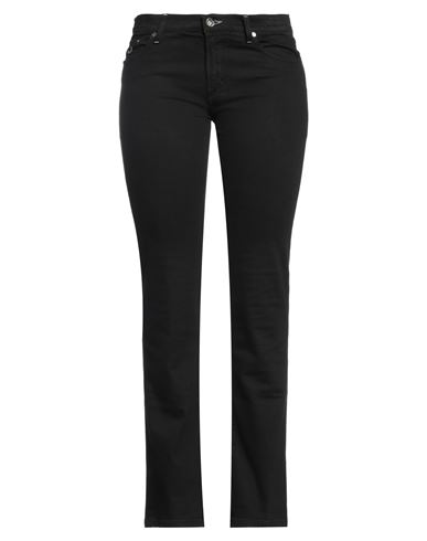 Jacob Cohёn Woman Denim Pants Black Size 32 Cotton, Lycra