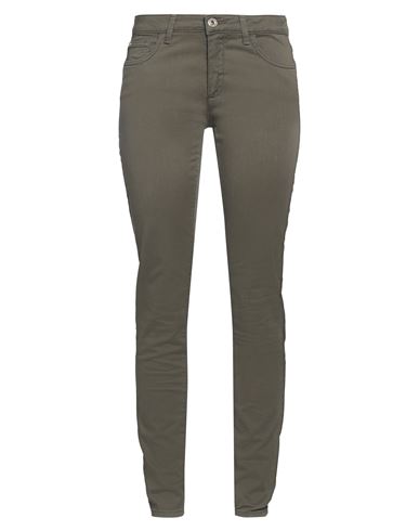 Woman Pants Light grey Size 34 Cotton, Elastane