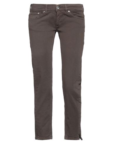 Dondup Woman Jeans Dark Brown Size 30 Cotton, Elastane