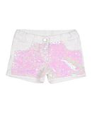 MICROBE by MISS GRANT M�dchen 3-8 jahre Jeansshorts Farbe Wei� Gr��e 2