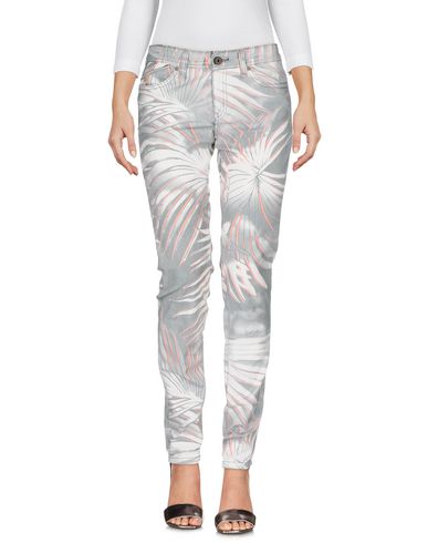 Woman Jeans Grey Size 29 Cotton, Elastane