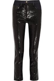 High-rise sequined skinny jeans | ROBERTO CAVALLI | Sale up to 70% off ...