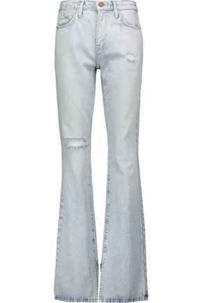 CURRENT/ELLIOTT The High Rise distressed flared jeans