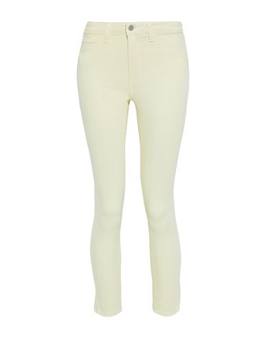 L Agence L'agence Woman Jeans Light Yellow Size 24 Cotton, Polyester, Elastane