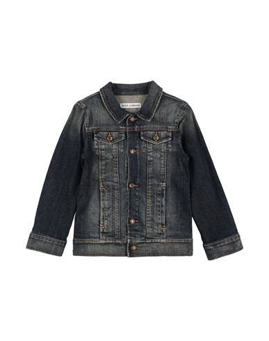 Dolce & Gabbana Babies'  Toddler Boy Denim Outerwear Blue Size 6 Cotton, Elastane