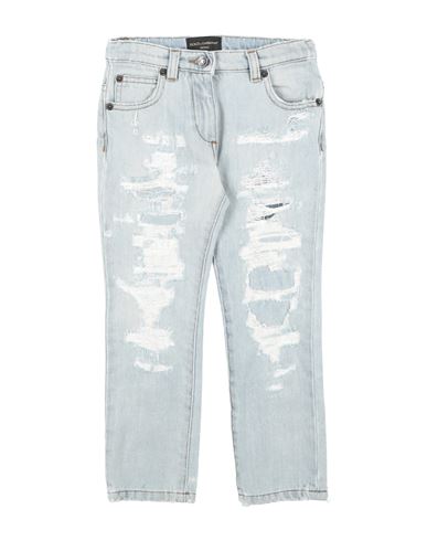 Shop Dolce & Gabbana Toddler Girl Jeans Blue Size 7 Cotton
