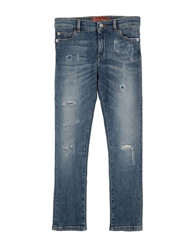 Shop Dolce & Gabbana Toddler Boy Jeans Blue Size 6 Cotton, Elastane, Calfskin, Zamak