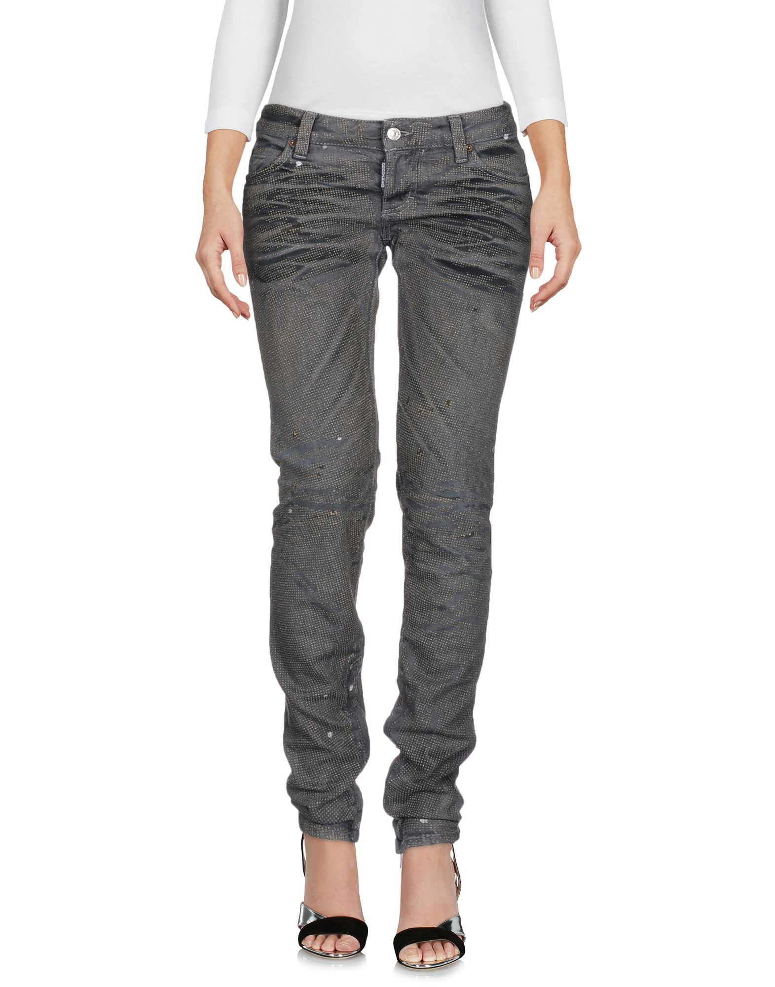 Dsquared2 Denim Pants In Lead
